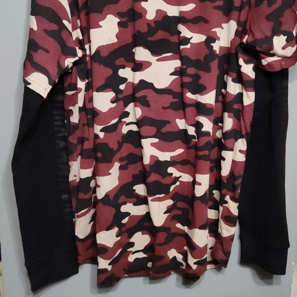 WESTY MEN'S CAMO THERMAL MULTICOLOR COTTON LONG SLEEVE SHIRT SIZE XL - Picture 2 of 9